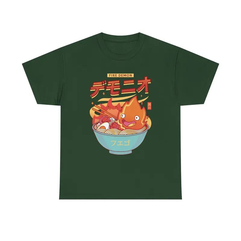 Calcifer Fire Demo Calcifer Quotes Howls Moving Castle Shirt Studio Ghibli Anime T-Shirts