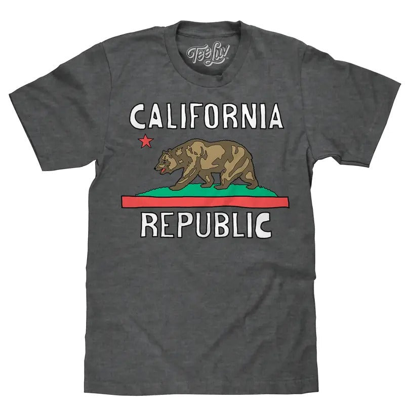 California Republic Gray T-Shirts
