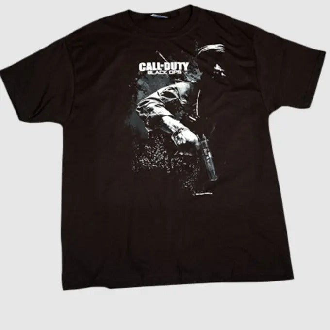 Call Duty Black Ops Sitting Bull Black Male T-Shirts