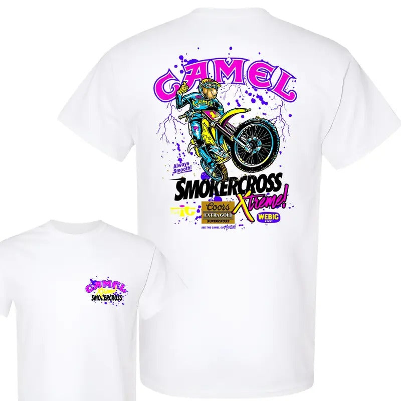 Camel Motor Sport Super Cross Extreme GIldan Cotton Classic Menswear T-Shirts
