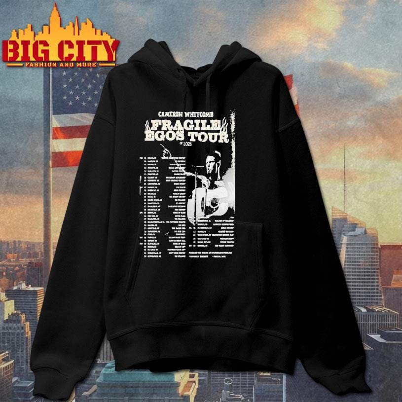 Cameron Whitcomb Fragile Egos Tour 2026 Dates Shirt
