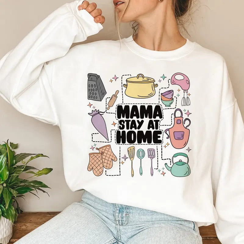Can'T Talk Right Now Doing Mama Stay Home Stuff Funny Mama Funny Mama Quotes Kitchen Mama Mom T-Shirts