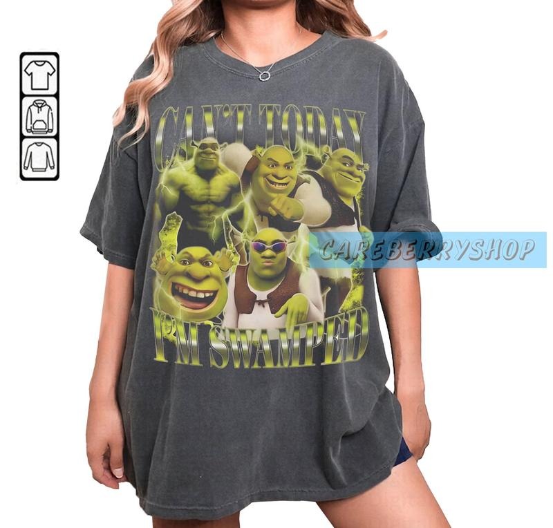 Can'T Today I'M Swamped Shirt Shrek Bootleg Fiona Princess Shirt Shrek Fiona Shirt Sassy Shrek Shirt Funny Shrek Trending T-Shirts