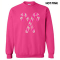 Candy Canes Pink Sequin Patch T-Shirts