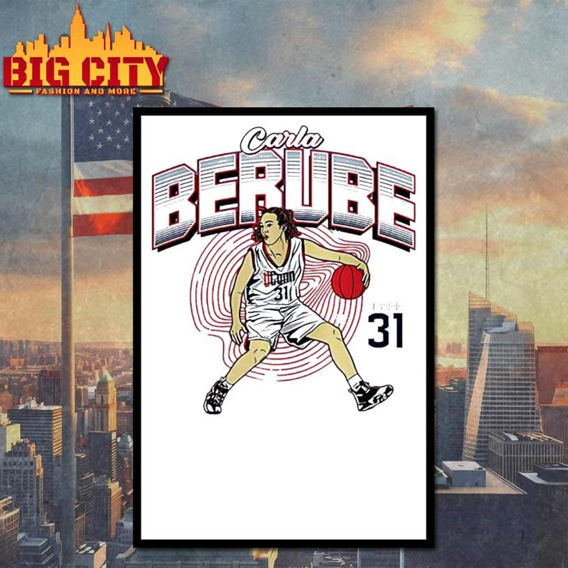 Carla Berube UConn Basketball NCAA Legends Caricature Shirt