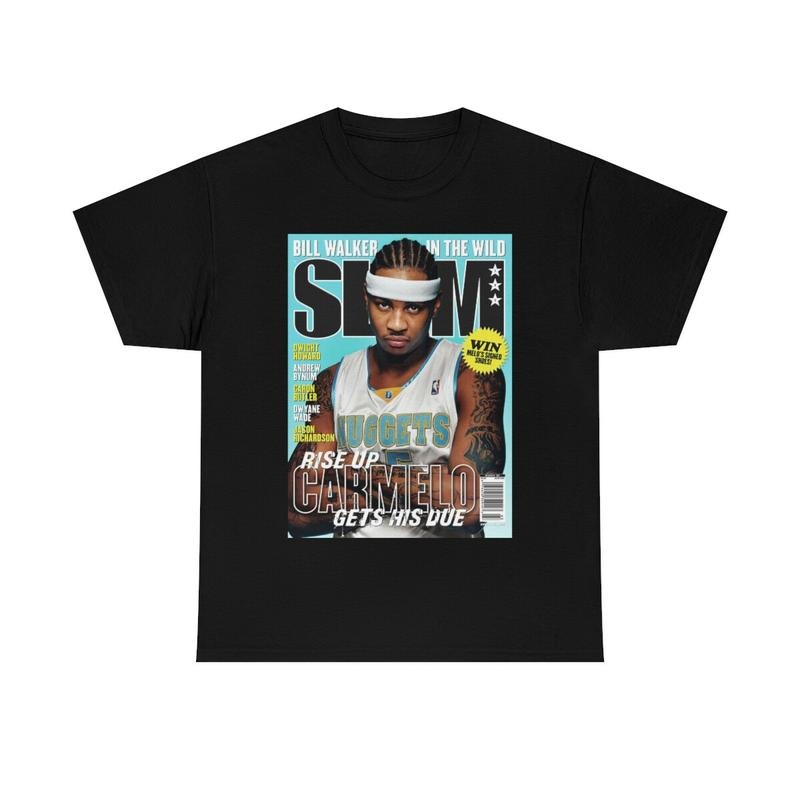 Carmelo Anthony Denver Slam Cover 100% Cotton Fan T-Shirts