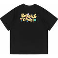 Cartoon Letter Back Printed Loose Top Cotton Skin Feeling Casual Simple Short Sleeve Same T-Shirts