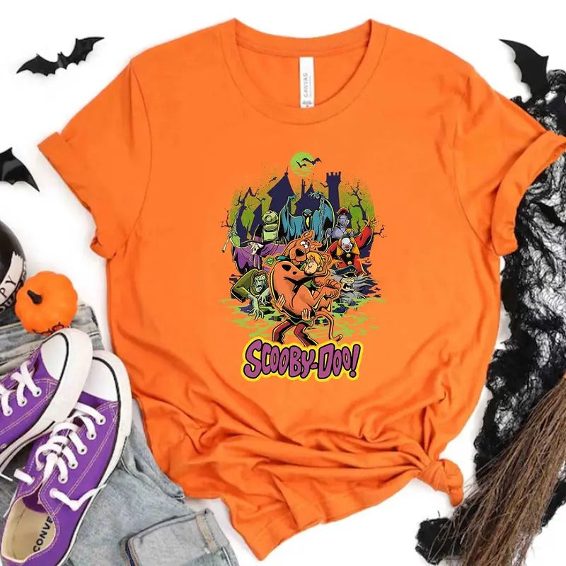 Cartoon Shirt Hallowen Shirt Cute Fall Shirt Spooky Season T-Shirts