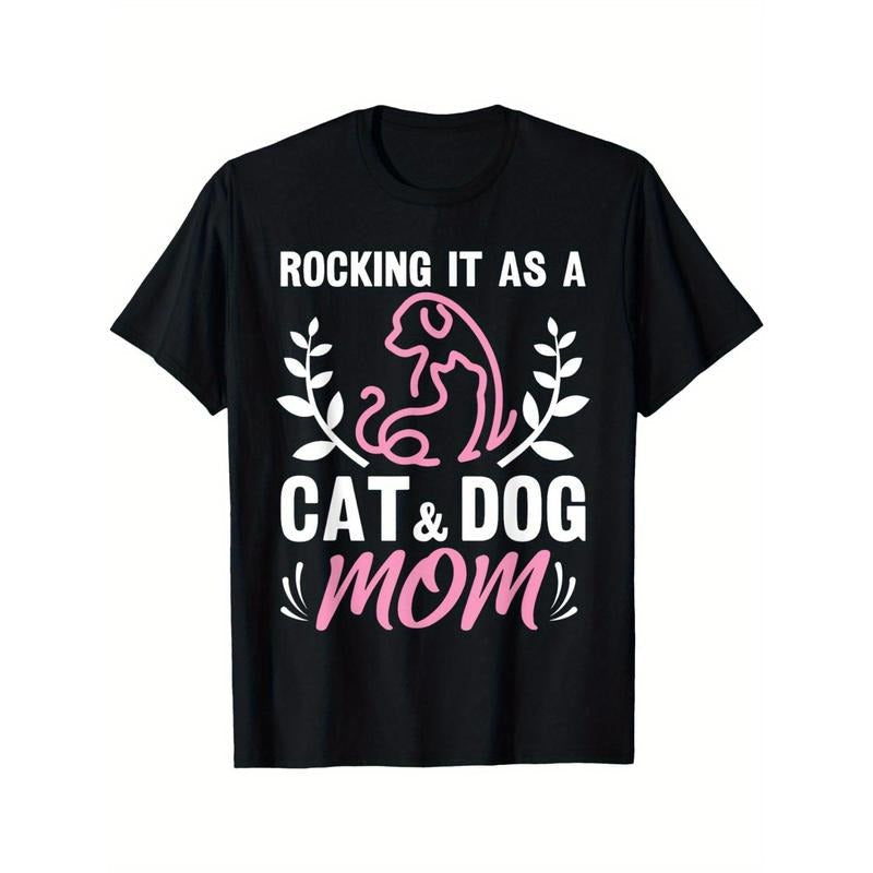 Cat Dog Mom Fur Mama Made USA T-Shirts