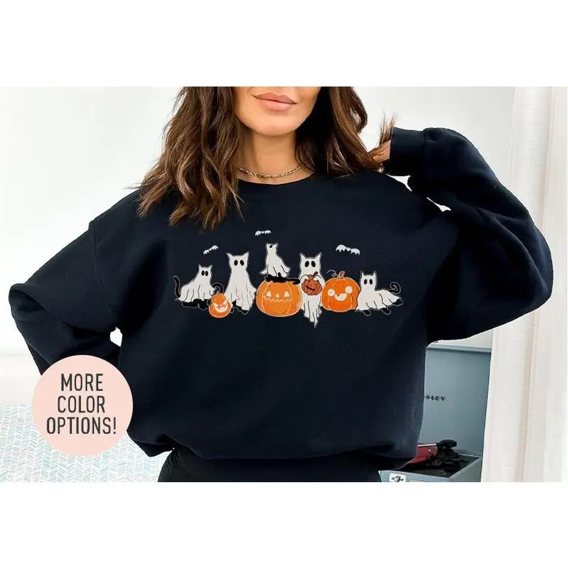 Cat Halloween Halloween Cat Lover Spooky Season Halloween Season T-Shirts