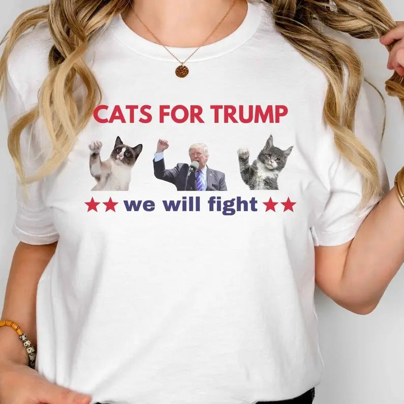 Cats Trump Shirt Cat Lovers Donald Tr.Ump Shirt Funny T.Rump Shirt Save Our Pets Eating Cats T.Rump Shirt America Tru.Mp 2024 President Shirt Trend T-Shirts