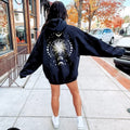 Celestial Boho Sun & Moon Phase Back Print Whimsigoth Spiritual T-Shirts