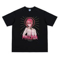 Chainsaw Man "Makima Control Devil" Heavyweight Vintage 100% Cotton Anime Menswear Top Streetwear Casual Tropical Black Baggy Loose T-Shirts