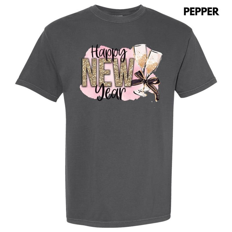 Champagne New Year Comfort Colors 'NLB' T-Shirts