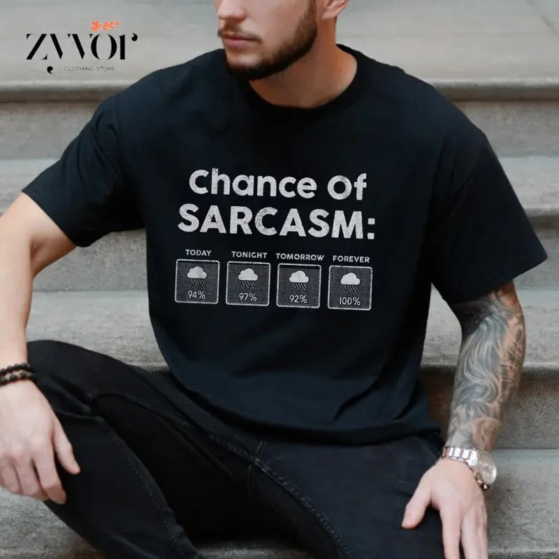 Chance Sarcasm Funny Pure Cotton Casual Crew Neck Short Sleeve Tops T-Shirts