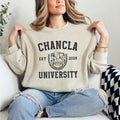 Chancla University Funny Chancla Latina Casual Collar Cotton Fabric Womenswear Bottom T-Shirts
