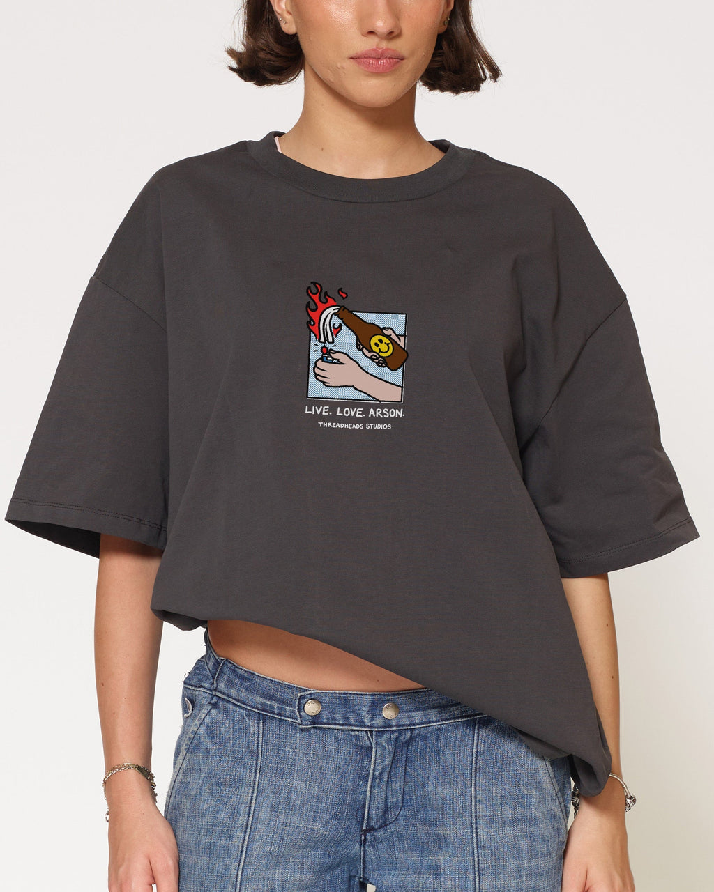 Live. Love. Arson Oversized Tee