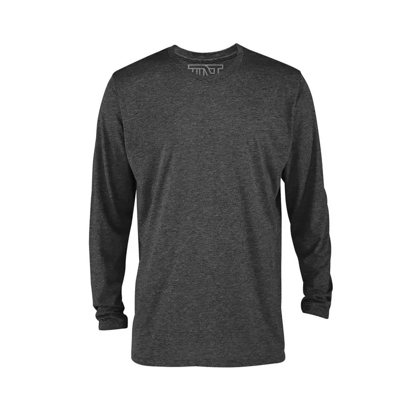 Charcoal Heather Long Sleeve Gray T-Shirts