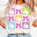 Checkered Easter Coquette Retro Easter Easter Bunny Happy Easter Christian Easter Easter T-Shirts