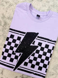 Checkered Lightning T-Shirts