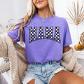 Checkered Mama Shirt Mom Retro Mom Vintage Checkered Mama Varsity Mom T-Shirts