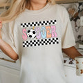 Checkered Soccer DTF Transfers THIS IS NOT SHIRT T-Shirts