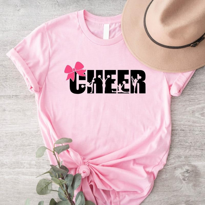 Cheer Cheering Shirt Game Matching Day Cheerleader Sport Lover T-Shirts
