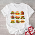 Cheeseburger Fast Food Burger Lover Shirt Burger Foodie Friend Short Sleeve Burger Shirt T-Shirts