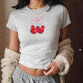 Cherry Mouse Coquette Baby Bow Y2K 90s Shirt Princess Top Family Vacation Soft Girl Era Her T-Shirts