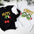 Chest Nuts Couples Matching Humor Family Funny Saying Couple Party T-Shirts
