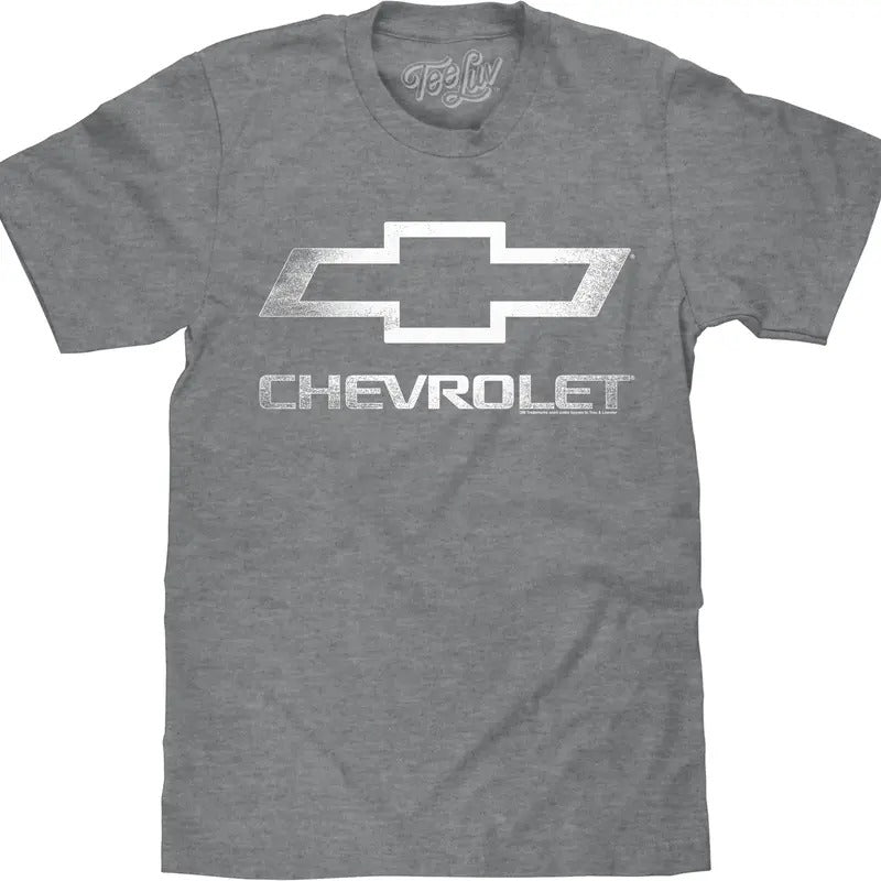 Chevrolet Logo Big Tall Gray T-Shirts