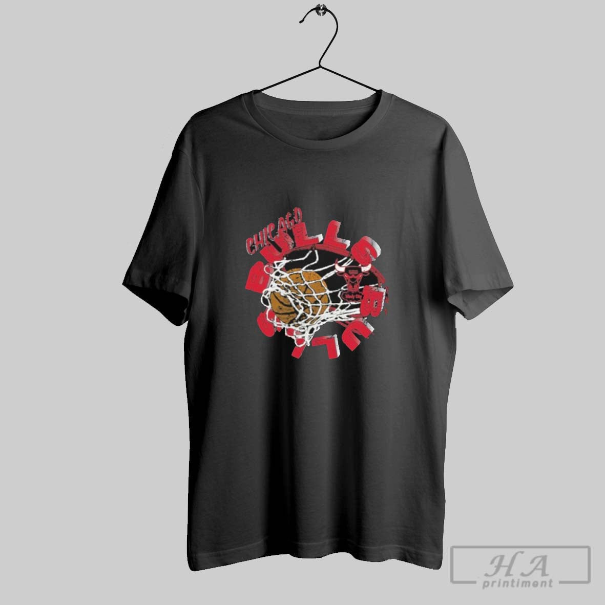 Chicago Bulls In The Net Basketball