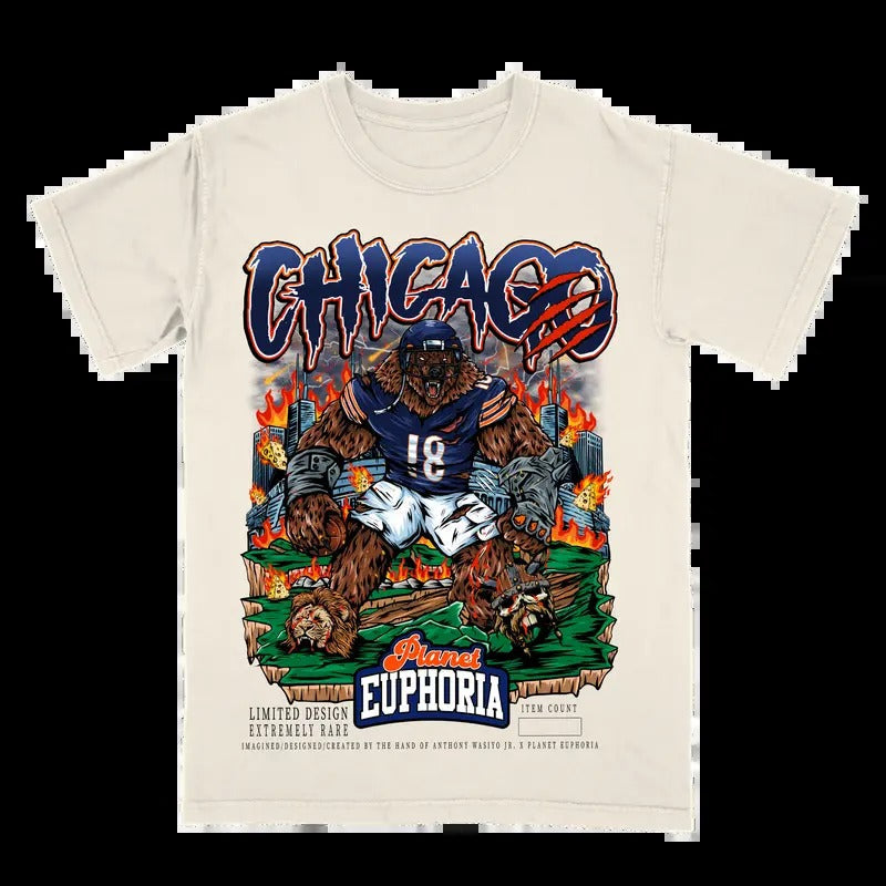 Chicago Football Fan Casual Menswear T-Shirts
