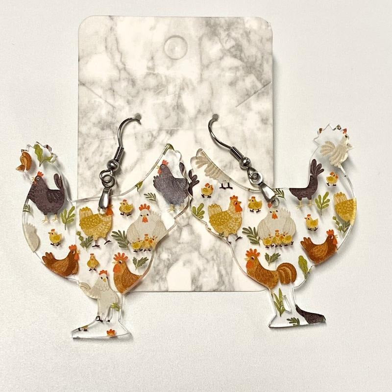 Chicken Earrings T-Shirts