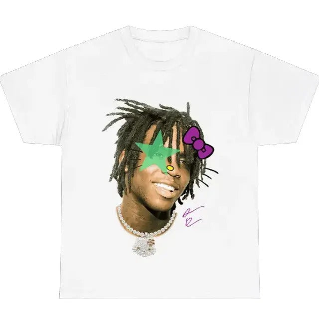 Chief Green Star Shirt Classic Cotton Fabric Menswear T-Shirts