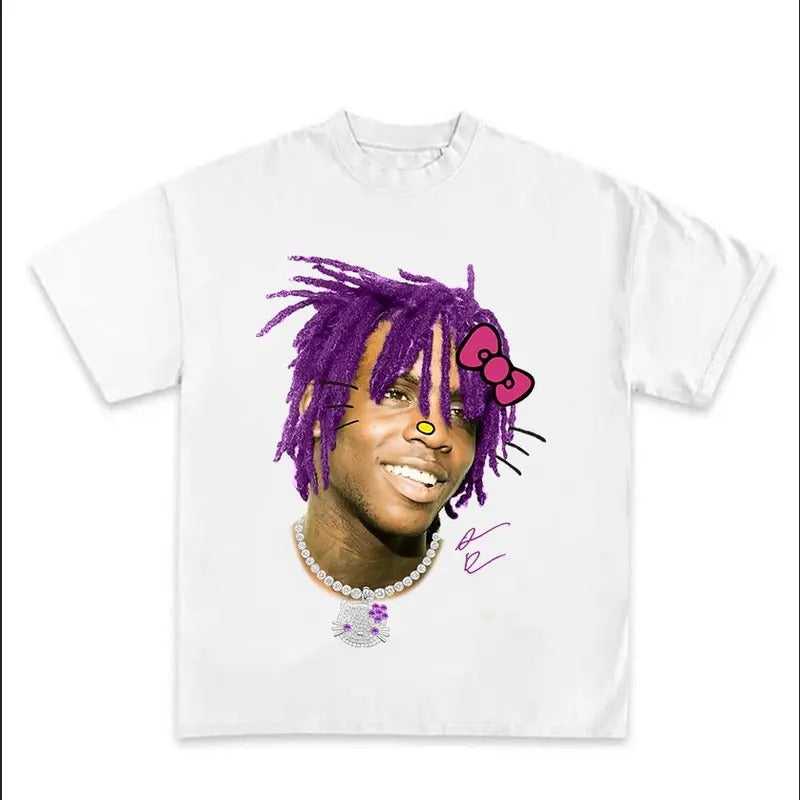 Chief Kitty Keef Purple Classic Cotton Top T-Shirts