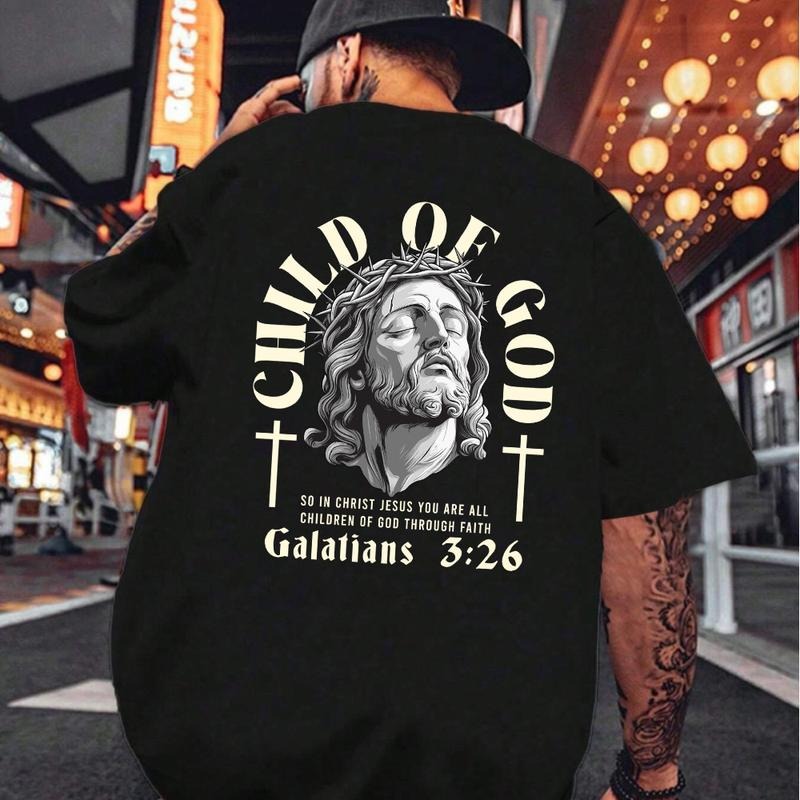 Child God Galatians 3 26 Jesus Lord Shirt Casual Crew Neck Short Sleeve Tops Perfect T-Shirts