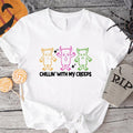 Chillin' My Creeps Halloween Shirt Funny Boo Spooky Season T-Shirts