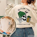 Christian Fall Skeleton 2 Sided All Fall Things Whatever Bl1nk 1.82 Said Fall Skeleton Coffee Lover Fall T-Shirts
