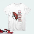 [Christian Sublimation Butterfly] AJ1 Low OG Chicago Matching T-Shirts