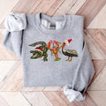 Alligator Pelican Crawfish New Year Shirt Animal Lover Shirt Casual Classic Collar Cotton T-Shirts