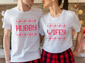 Couple Hubby Wifey Shirt Matching Newlywed Wedding Husband Wife Winter T-Shirts