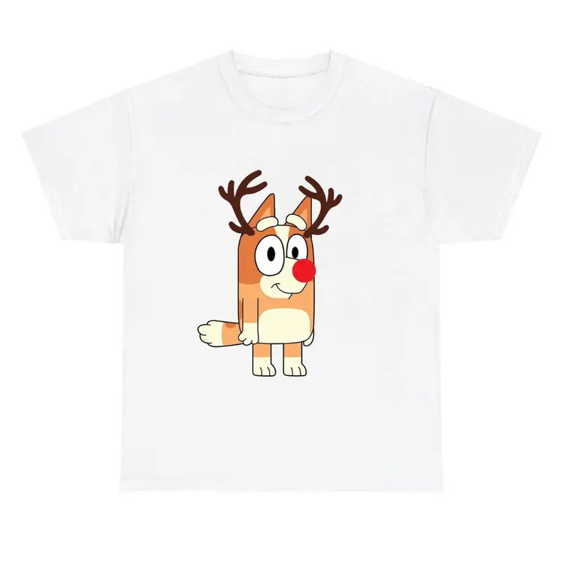 Cute Blueyyy Reindeer Shirt Funny Shirt T-Shirts