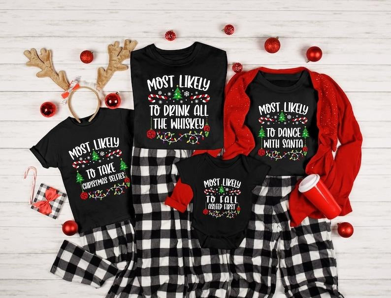 Family Matching Shirt Most Likely Family Shirt Custom Group Shirt Shirt Most Likely Shirt Fabric Womenswear T-Shirts