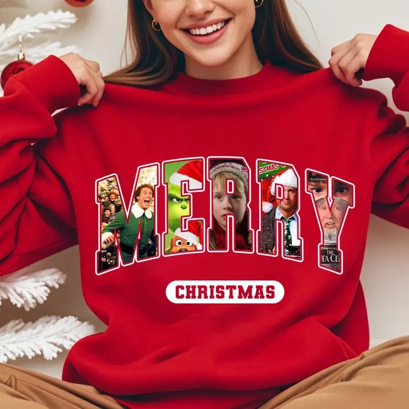 Movie Merry Shirt Merry 90s Movies Shirt Movie Story Long Sleeve T-Shirts