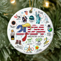 Ornaments 2024 Funny Hot Topics Year Review Ceramic Ornament T-Shirts