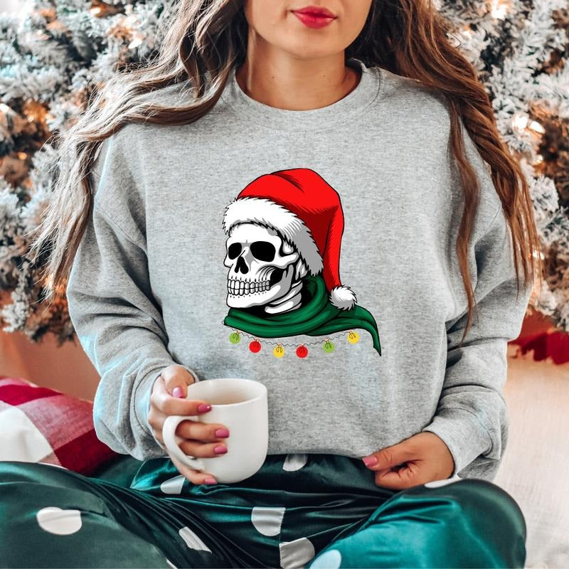 Skull Matching 2023 Horror Celebration X Mas Party Skull T-Shirts