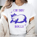Chubby Rolls Cat Fat Cat Shirt Weed Lover Shirt Funny Cat Shirt T-Shirts