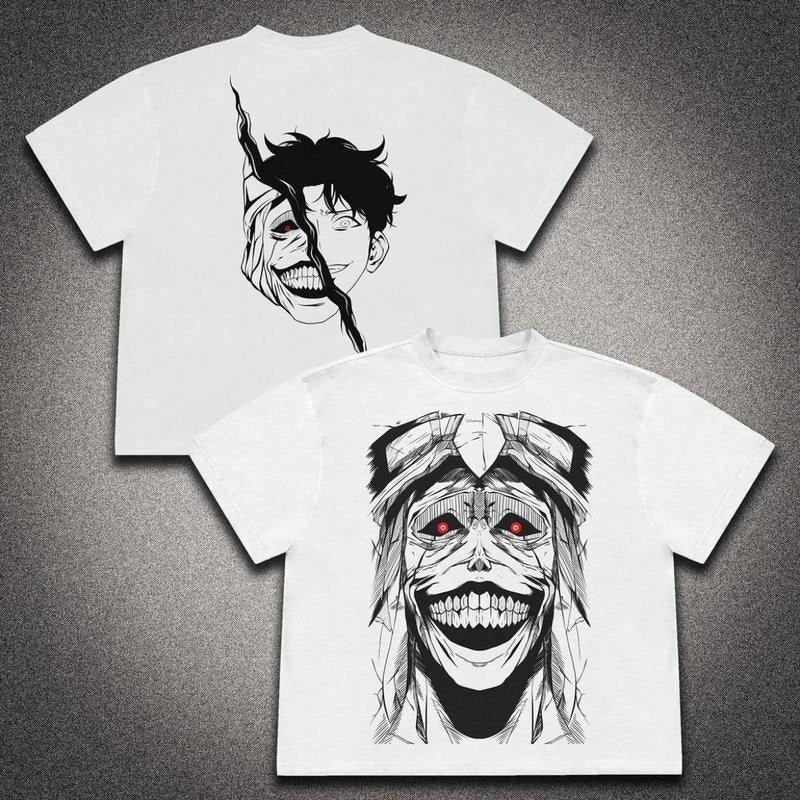 Chugong Anime Shirt Anime Lovers Shirt SL Solo LVL Relaxed Fit Easygoing Feel Year Round Easy T-Shirts