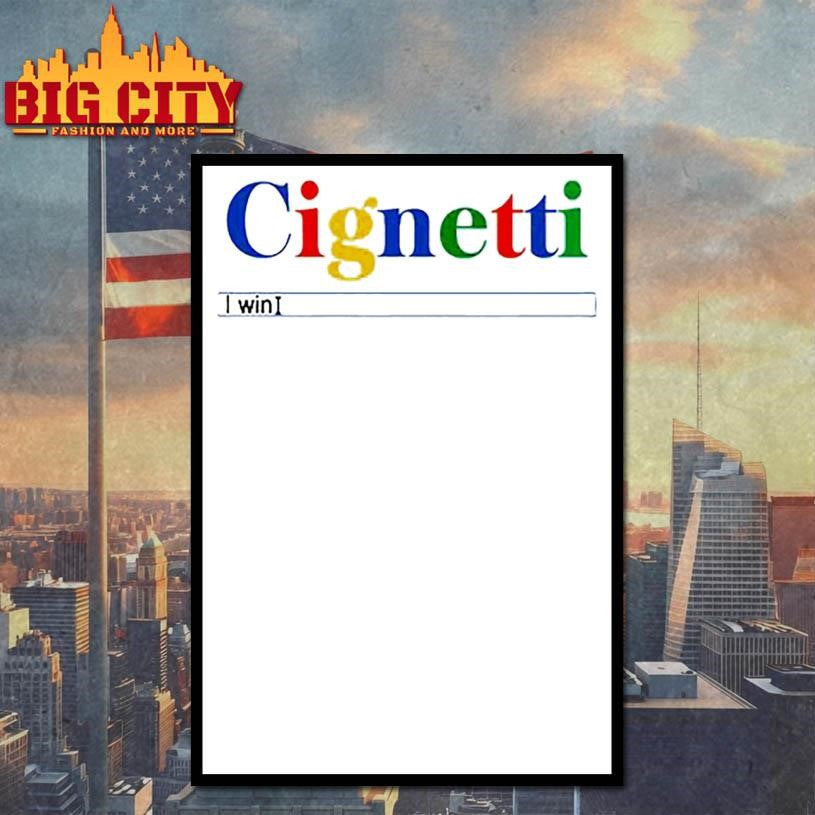 Cignetti i win search bar shirt